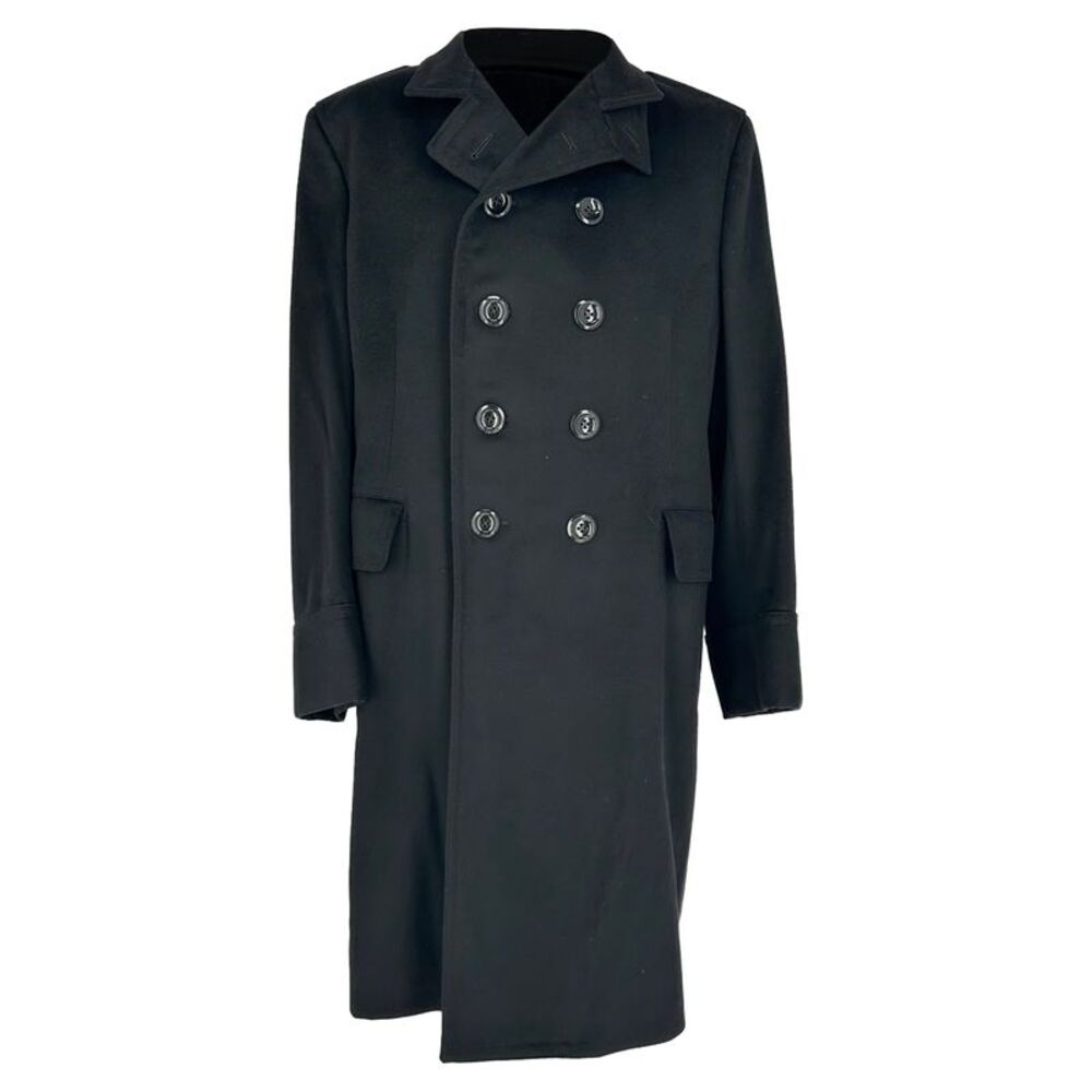 Tom Ford Double-Breasted Coat in Black Cashmere